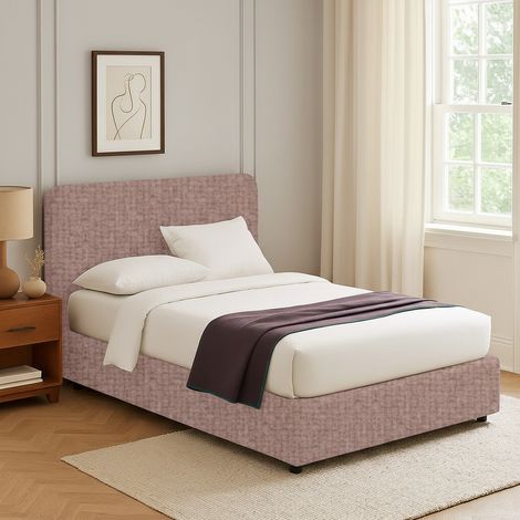 Cama Individual Slough, Desenfundable, Hecho en Italia, Rosa Antiguo (1/5)
