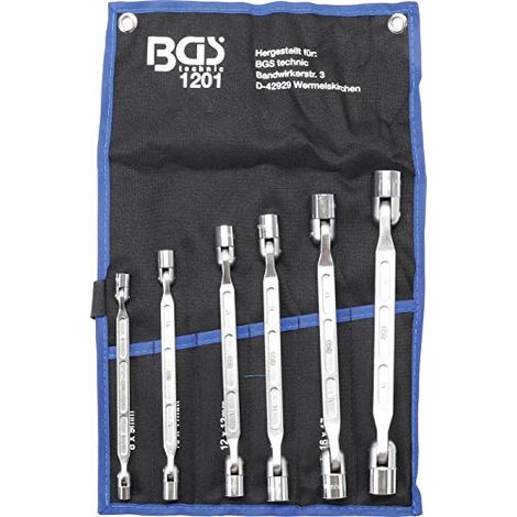 BGS Set di chiavi reversibili in metallo 6 pezzi