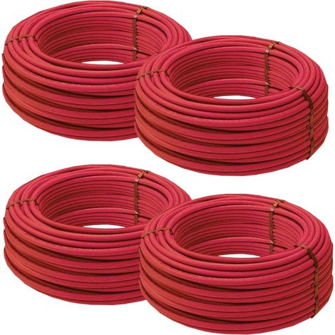 Lot de 4 couronnes de 240 mètres de Tube PER BAO nu Ø16 Rouge - Barbi Blansol