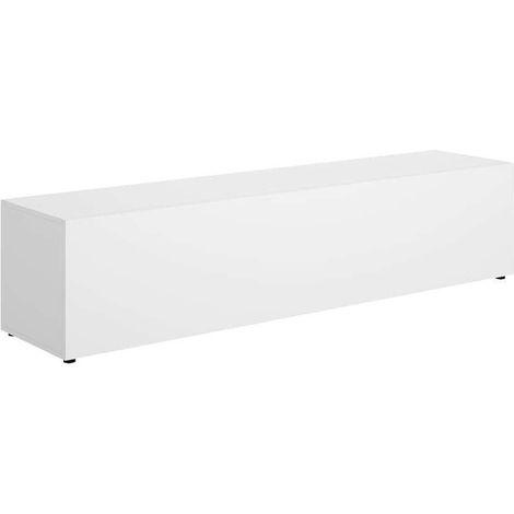 Mueble de televisión 2 puertas modelo Nuria-180 en Blanco, 42cm(alto) 180cm(ancho) 41.5cm(fondo). (1/5)