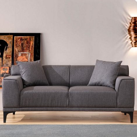 2-Sitzer-Sofa Petra Anthrazit (1/5)