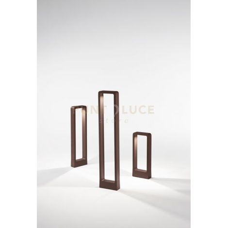 NATURE PALETTO DA STERNO LED 4000K 698LM 12W IP65 CORTEN H.40CM