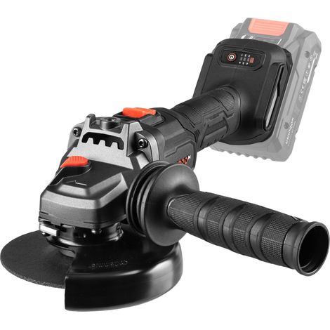 Meuleuse d'Angle sur Batterie DGA-203SBC Ultra 20V - Meuleuse sans Fil Brushless 125 mm avec 6 Vitesses, Contrôle Anti-Rebond, Démarrage en Douceur, M14, Disque 22,2 mm, Machine Seule - Par Dnipro-M