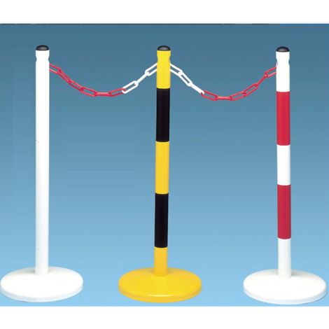 MOTTEZ - Potelet sur coupelle 90 cm – jaune / noir - B363CJN - Ce produit de marque MOTTEZ est neuf.