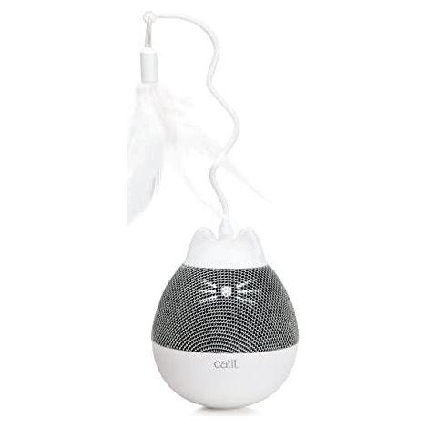 Cat-it Catit Pixi Spinner giocattolo interattivo bianco grigio