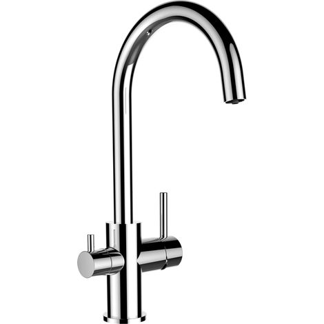 3 Wege Wasserhahn Kueche Spueltischarmatur Verchromt Kuechenarmatur mit U 360 schwenkbarem Auslauf
