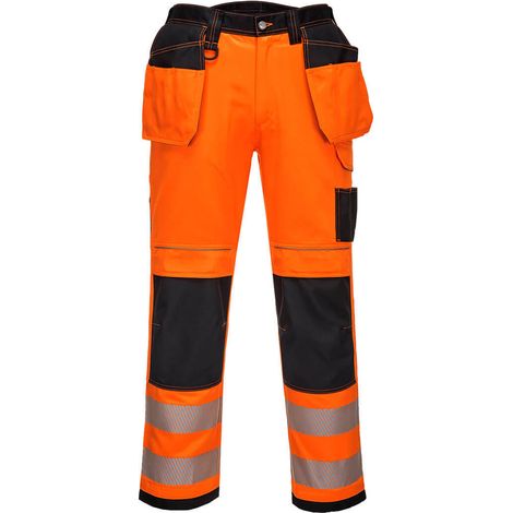 Pantalon PW3 Stretch Holster haute-visibilité couleur : Orange/Noir taille 54 - PORTWEST (1/2)