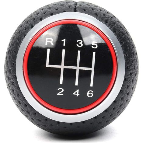 Pommeau De Levier De Vitesse De Voiture Manuel 6 Vitesses Compatible avec Audi A1 A3 A4 A5 B6 B7 B8 A6 S4 8K A5 8T Q2 Q3 Q5 8R S Line Compatible avec Ibiza 6J Compatible avec Passat Golf MK4 (1/4)