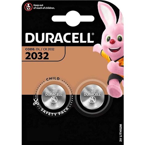 2 PILES DURACELL CR2032