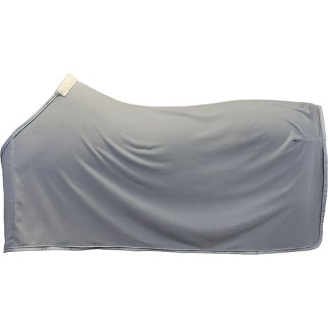 EQuest ALPHA FLEECE Abschwitzdecke für Pferde, grau - 135 cm (1/3)