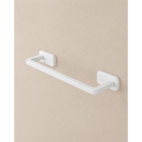 Porta asciugamani 45 cm acciaio inox bianco cubik