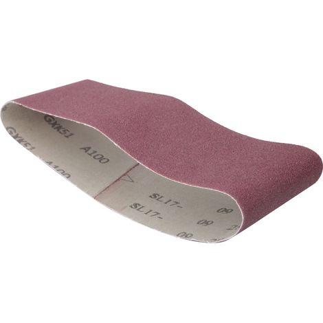10 bandes abrasives de 533 x 75 mm (21 x 3 pouces) pour ponceuse à bande, grain 40-180 (40) (1/5)