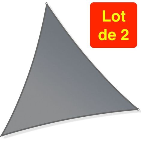 2 Voiles dâ 'Ombrage : 5 X 5 X 7 m Protection Contre le Vent, le Soleil et les Rayons UV 30+ pour Votre Jardin et Balcon (1/5)