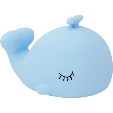 Lampe De Nuit En Silicone - Forme De Baleine - Dimmable RGB - Écran Tactile - Rechargeable USB-C - Pour Chambre À Coucher Salon Bureau - 1200 Mah - 1 Pièce