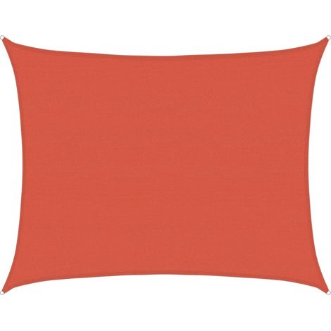 Maison Exclusive - Sonnensegel 160 g/m² Terrakottarot 6x7 m HDPE (1/5)