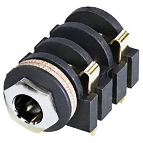 Rean AV NYS2152G Jack 6.35 mm Femelle Nombre de pôles: 3 1 pc(s)