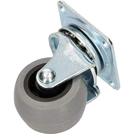 KOTARBAU Roulettes pour meubles Ø 40 mm - Pour tous les sols - Roulettes pivotantes en caoutchouc - Roulettes de transport robustes (1/5)