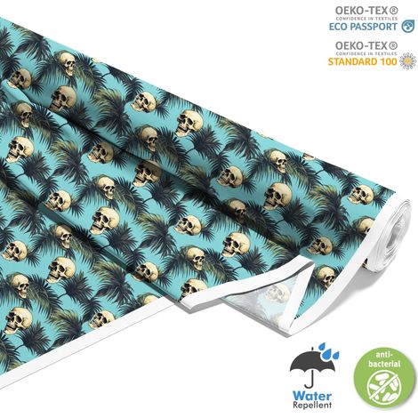 TESSUTI DECORATIVI PER ESTERNI OXFORD - Motivo Teschio I DX4733 (1/5)