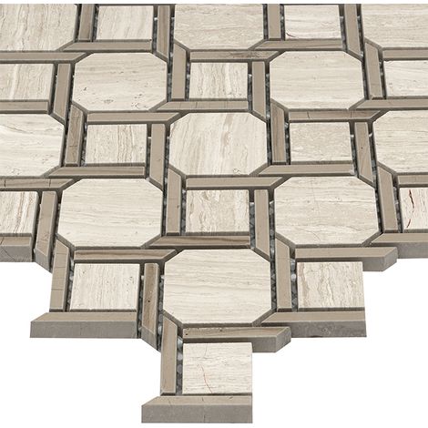 Mosaïque Woodstone Grey Nodum (1/4)