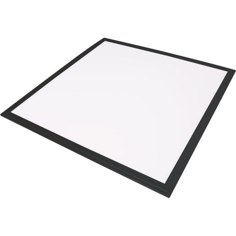 Panneau LED Sabha encastrable 40W 4200K noir 59.5x59.5cm