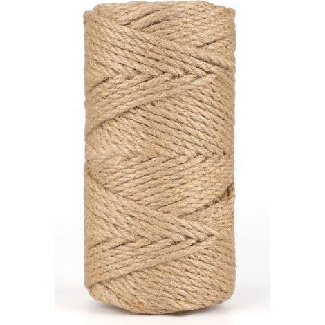 1 Rouleau Corde 50M 5MM Jute Naturel 4 Brins Torsadés Pour Jardinage Bricolage Décoration (1/5)