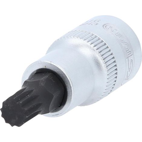 KS-Tools 911.9304 1/2" Bit-Stecknuss XZN, kurz, M9 (1/4)