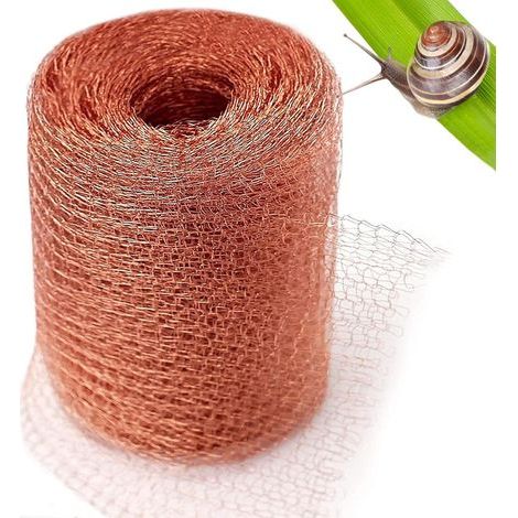 10 Meter hochwertiger Schneckenschutzstreifen aus Kupfer gegen Nacktschnecken und Nagetiere für Garten, Haus und Gemüsegarten (1/5)