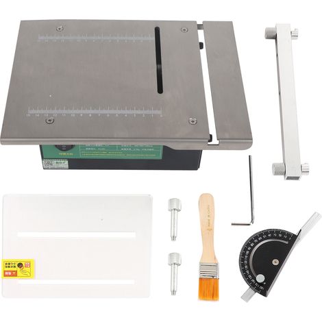 Decdeal Mini scie de Table, modèle de bricolage, Machine de découpe électrique de précision, outil ménager réglable DC12-24V