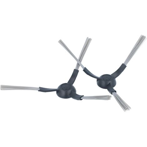 vhbw 2x cepillo lateral compatible con Kärcher RCV3  robot aspirador - Set cepillos, negro / gris, de 3 brazos (1/5)