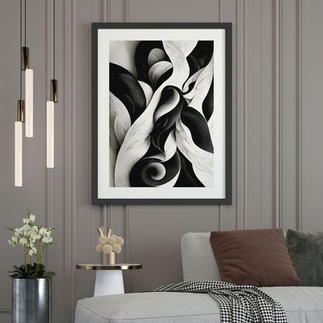 Affiche / Poster - Design - 60x80 cm - Bordure Noire et Blanche (1/5)