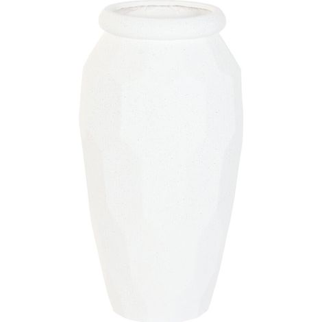 Macetero Magnesia 47X47X61 Rugoso Blanco Roto (1/4)