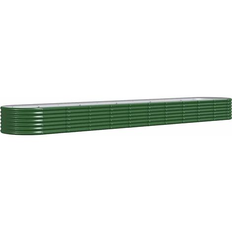 Maison Exclusive - Jardinera arriate acero galvanizado verde 440x (1/5)