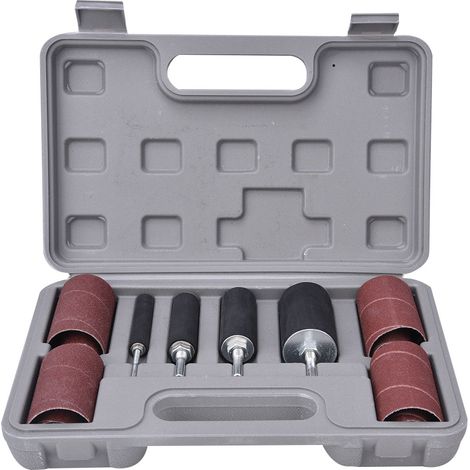 Kit de manchon de tambour de ponçage, outil de polissage du métal et du bois, abrasif pour le travail du bois