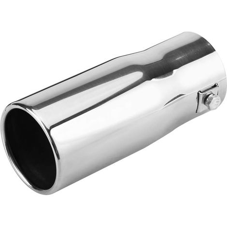 pour embout d'échappement universel pour embout echappement Garniture de tuyau d'échappement arrière universelle en acier inoxydable Embout de voiture Queue de silencieux(Plat) (1/5)