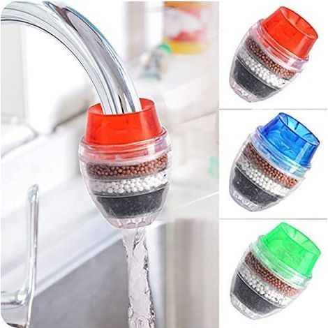 Filtros para grifo Ulisem (paquete de 3), purificador de agua para grifo de cocina (1/4)