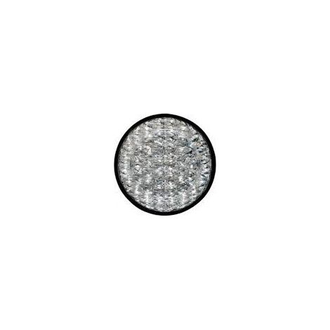 Clignotant rétroviseur blanc – Feu rond droit/gauche – Technologie LED – Dimensions 140 x 35 mm – Support à poser