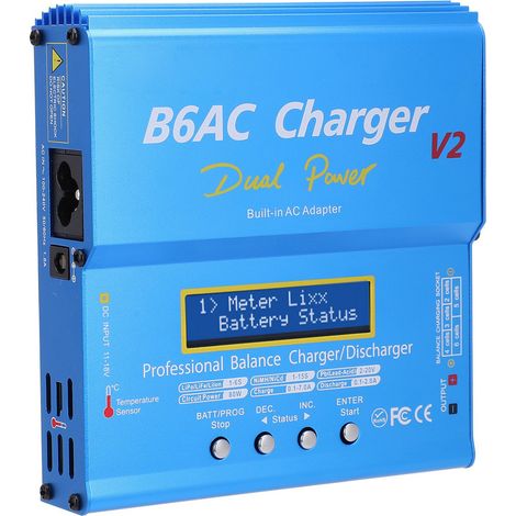 Chargeur/déchargeur équilibré intelligent en alliage d'aluminium avec câble de charge, 80 W, 7 A, B6AC V2, prise UE bleue, 220 V (1/5)