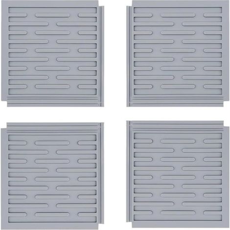 Lot de 4 tapis d'égouttage d'évier en silic résistants à la chaleur antidérapants pour comptoir de cuisine maison et jardin (1/3)