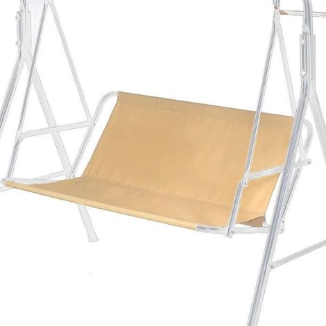 Housse de siège de chaise pivotante,YSTP 2/3 sièges, housse de siège de balançoire Oxford épaissie 600D, beige, 148x50x50cm (1/4)