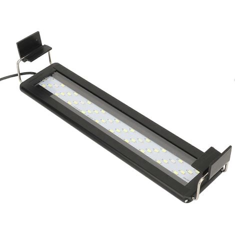 Lampe LED pour aquarium 8W avec minuterie, ultra-mince (0,4 pouce), rétractable, résistante aux éclaboussures, en PPC. (1/3)