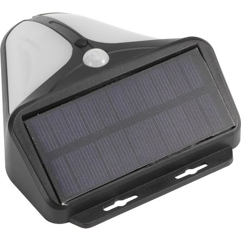 Lampe d'alarme solaire, lampe d'alarme à détecteur de mouvement, lampe d'alarme extérieure étanche pour cours, fermes, ranchs, entrepôts et clôtures. (1/5)
