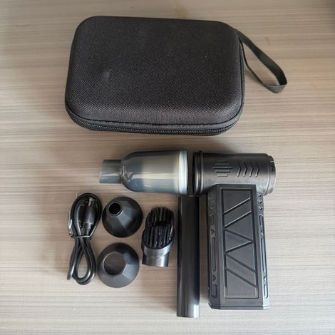 Ventilateur turbine portable multifonction, souffleur haute vitesse et aspirateur mini, pour camping, extérieur, nettoyage poussière (1/2)