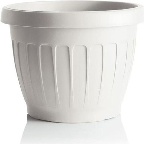 VASO TONDO ø 30 x h.22 Lt. 9,5 - bianco  - BAMA