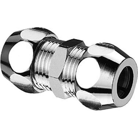 SCHELL  Doble-empalme  recto  3/8pulgadasAGx3/8pulgadasAG,  d:10,  cromo (1/2)