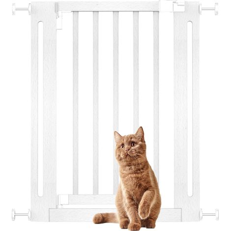 Bettacare Wooden Elegance Dog Gate, White, 63cm - 71cm, Pressure Fit Pet Gate for Puppy, Dog and Pet, Easy Installation