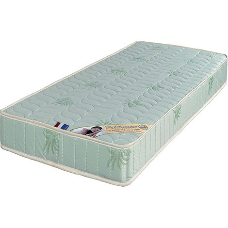 Matelas 80x200 x 18 cm + Alèse + Oreiller Visco - une Face Soutien Souple et une Face Soutien Ferme - référence Tabatha - Noyau Poli Lattex HR Dernière Génération Indéformable (1/3)