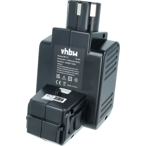 vhbw Akku Ersatz für Hilti BP72, BP60, 331530, BP40 für Werkzeug (3300 mAh, NiMH, 24 V)
