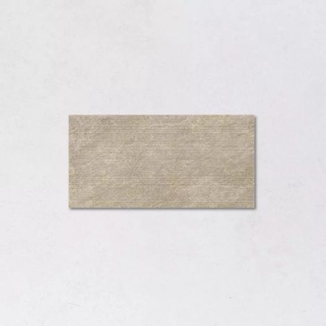 Carrelage Intérieur Effet Pierre DOLOMIA 60x120 cm Groove Taupe Dolomia (1/2)