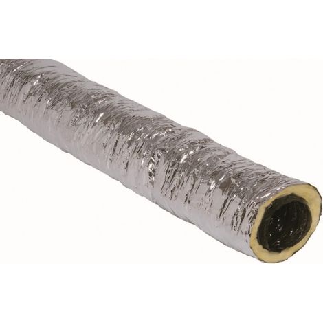 Aldes Gaine de ventilation isolée 200 mm 6 mètres argenté