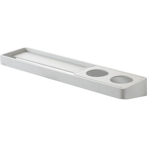 Brunt mensola con 2 fori a destra per bicchieri - L. 45 cm, colore bianco EVBR450DX (1/3)